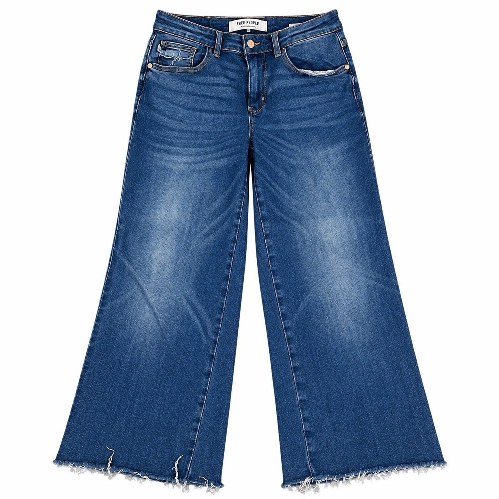 judy blue wide leg crop jeans 5/27 stretch raw hem